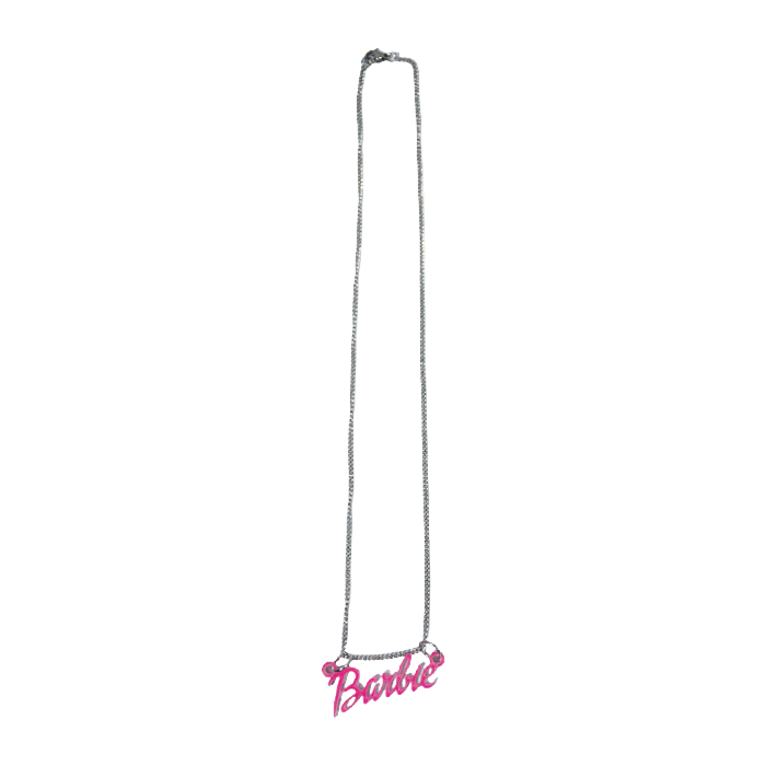 [41629] DIJE BARBIE CON CADENA PLATEADA