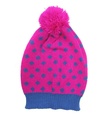 [L37011] GORRO DE LANA LUNARES CON POMPON