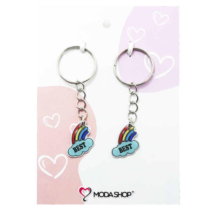 [32894] LLAVERO ARCOIRIS BEST FRIEND
