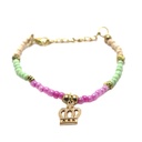 [31605] PULSERA CON CUENTAS DE COLORES Y DIJES
