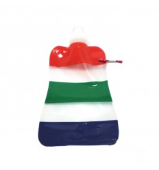 BOTELLA PLEGABLE RAYADA