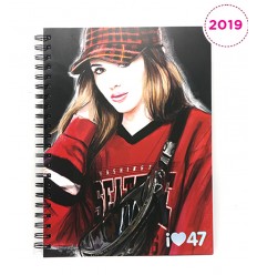 [21580] CUADERNO UNIVERSITARIO 22X29CM TAPA DURA 80 HOJAS RAYADO 47 STREET