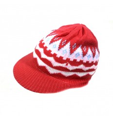 [4753] GORRO DE LANA CON VISERA