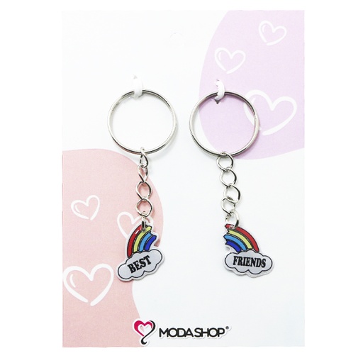 [32894] LLAVERO ARCOIRIS BEST FRIEND