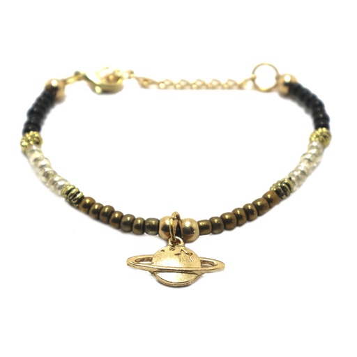 [31605] PULSERA CON CUENTAS DE COLORES Y DIJES